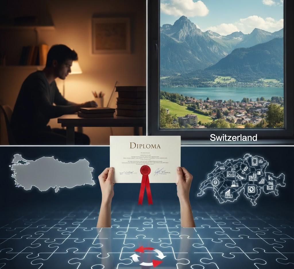 İsviçre diploma denkliği nasıl yapılır? Türk vatandaşları için düzenlenmiş/düzenlenmemiş meslekler, SBFI başvurusu ve kantonların rolü hakkında rehber.