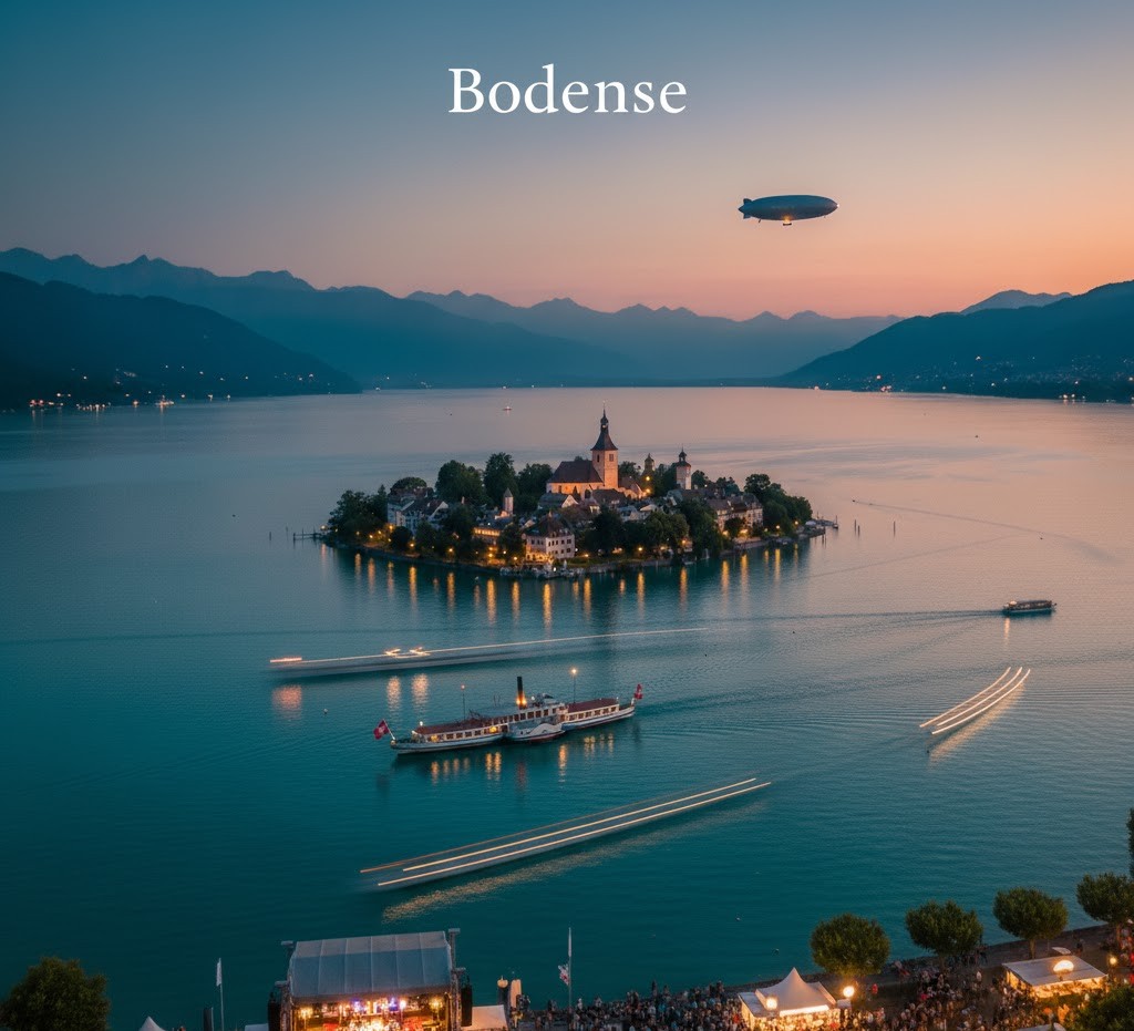Genfersee (Lac Léman) Jet d'Eau, Kapellbrücke am Vierwaldstättersee, Ansichten des Zürichsees, Bodensees, Luganersees, Langensees, Thunersees und Brienzersees.