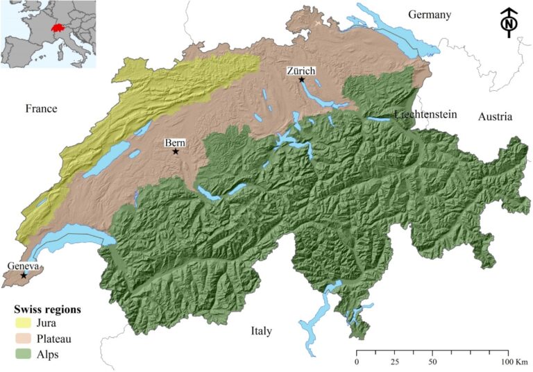 Die Schweiz auf der Karte: Ein Kleines, aber Vielschichtiges Land