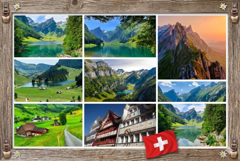 SCHWEIZ 26 KANTONS-LEITFADEN: TOURISMUS, UNTERKUNFT UND KRITISCH UNTERSCHIEDLICHE LANDSCHAFTEN