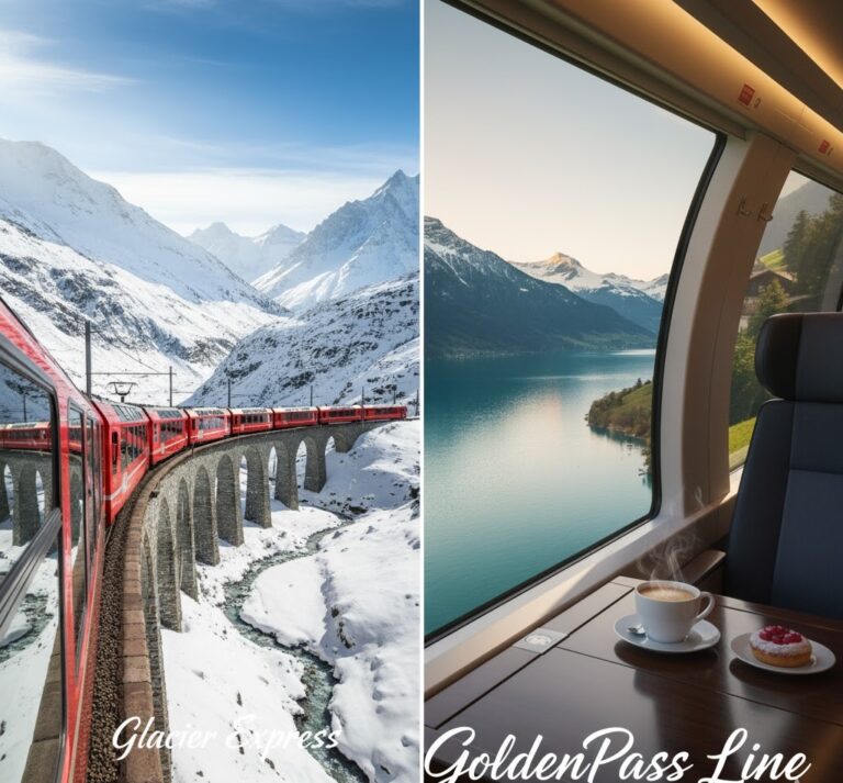 Schweizer Zugstrecken: Glacier Express und GoldenPass Line Erlebnis